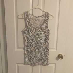 Old Navy Zebra-Print Perfect Fit Tank Top